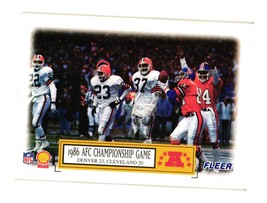 1995 Fleer Shell #3 1986 AFC Championship Game - £1.56 GBP