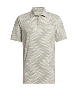 Adidas ULT365 Allover Polo Silver Pebble Golf Men&#39;s Shirt IU4387 Short S... - $48.00 CAD