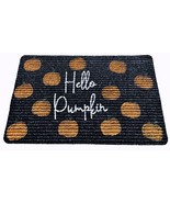 Hello Pumpkin Hand Crafted Fabric Doormat – Made in Canada - $287.20 MXN