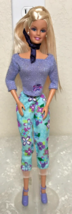 Mattel 1991 Fashion Avenue Barbie Knees Elbows Bend Blond Hair Blue Eyes - £25.08 GBP