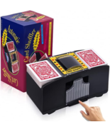 Automatic Card Shuffler for 1-2 Decks Card Games Parties Uno Poker Black... - £11.29 GBP