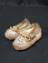 Vintage Moccasins by Indian Slipper Mfg Co. Size 5 Rare Unuzed Made In C... - $28.04