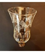 Home Interior Clear Glass Votive Candle Holder Cherub Angel VTG Sconce P... - £10.04 GBP