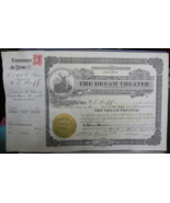 1919 STOCK CERTIFICATE OF COEUR D&#39;ALENE THE DREAM THEATER PRESIDENT N. E... - €17,01 EUR