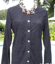 CHICO&#39;S Chicos Additions 1/2 Jacket Top New S/M/L Indulge Stretch Lace Outer $59 - £18.86 GBP