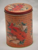 Christmas Music Instruments Candy Tin Box Storage Container Advertising ... - $12.86