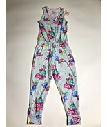 Justice sz 8 Rainbow unicorn romper pajamas One piece NWT - £27.95 GBP