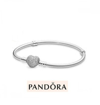 925Sterling Silver Pandora Love Snake Chain Bracelet,Birthday Gift,Gift For Her  - £15.97 GBP