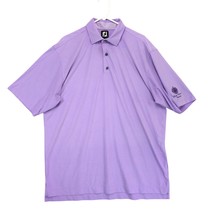 Footjoy Trump National Charlotte Men&#39;s XL Purple Golf Polo Shirt Preppy ... - $54.74 CAD