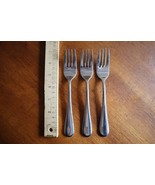 Lot Of 3 Oneida ICARUS Stainless Glossy Salad Forks Flatware 7&quot; Made in ... - $11.00