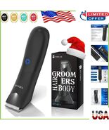 Waterproof Manscape Trimmer for Men - Ceramic Blade Body Groomer with LE... - $922.97 MXN