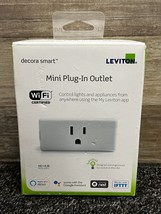 Leviton Decora Smart Wi-Fi Mini Plug-In Outlet DW15P Alexa Google Nest - £18.55 GBP