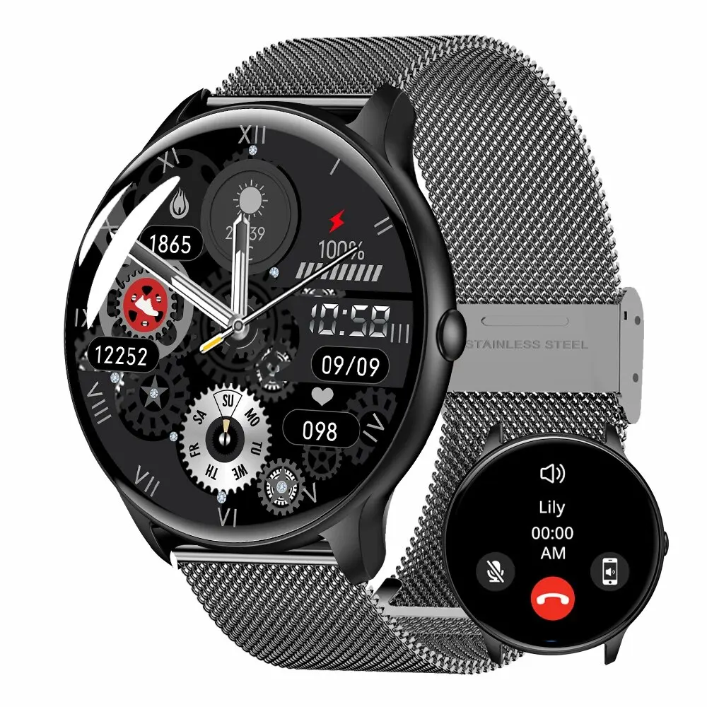 MAX14 Men&#39;s Smart Watch 1.53 Inch HD Screen Bluetooth Call Heart Rate Fi... - £60.71 GBP