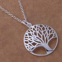 Tree of Life Pendant Necklace Sterling Silver - £9.10 GBP