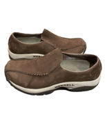 Merrell Primo Seam Moc Dark Taupe Leather Slip On Shoes 7.5 EU 38 - £22.68 GBP