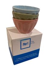 Pier 1 Imports 3 Mini Ceramic Prep Bowls NEW in Box - $346.96 MXN