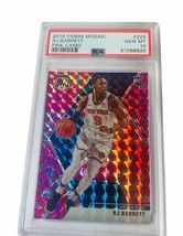 RJ Barrett Rookie RC 2019 Mosaic Prizm Pink Camo PSA 10 GEM Knicks #229 insert - £59.73 GBP