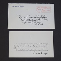 1980s President Ronald Reagan White House Thank You For Friendship Support Card - £21.99 GBP