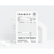 Invoice Template | Printable Invoice | Invoice Tracker| Custom Order Form - £2.31 GBP