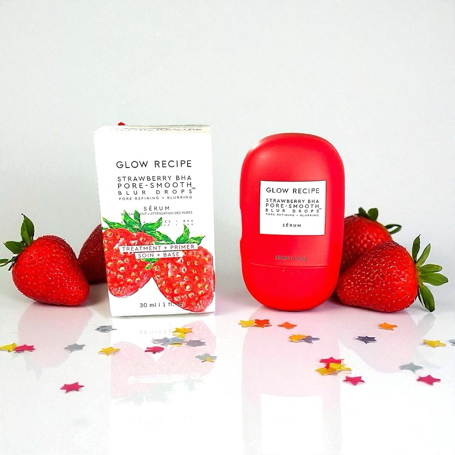 GLOW RECIPE Strawberry BHA Pore-Smooth Blur Drops 1 Fl Oz Brand New In Box - $24.74
