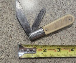 Vtg Barlow White Handled Prov Usa Colonial 2 Blade Pocket Knife - $15.84
