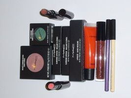 MAC Cosmetics 8 PC Lipstick Blush Eye Liner Shadow Gloss Set - £63.03 GBP