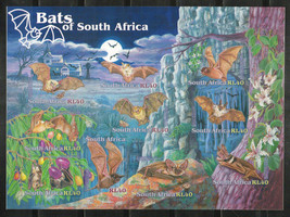 ZAYIX South Africa 1258 MNH Bats Animals Fruit Flowers 1223L0004M - £8.97 GBP