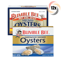 12x Pack Bumble Bee Variety Smoked Oyster | 3.75oz | Easy Open Can | Mix... - $52.21