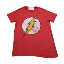 The Flash Shirt Mens Red Flash Lighting Bolt Logo Crew Neck Short Sleeve... - €16,74 EUR