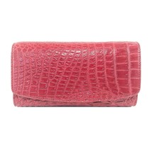 Women&#39;s Alligator Leather Wallet Trifold Style 7.5 in Long Money Card Purse New - £67.86 GBP