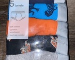 Wonder Nation ~ Boy&#39;s Briefs 5-Pair Underwear Cotton Tag Free ~ M (8) - £8.99 GBP