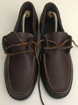 New Polo Sport Ralph Lauren Leather Deck Boat Shoes Brown Oxford Men's Sz 13 D - $39.59