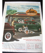 Vintage Lyon Whitewalls Tires  Advertisement - Lyon Whitewalls Tire Ad - €11,20 EUR