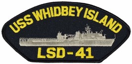 USS Whidbey Island LSD-41 Ship Patch - Great Color - Veteran Owned Business - $14.99