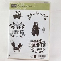 Stampin&#39; Up Thankful Forest Friends Stamp Set of 7 - $19.80