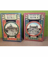 Antique Ricordo Di Roma Parte I &amp; II Souvenir Postcard Books in 4 Languages - €33,60 EUR