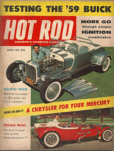 Hot Rod - March 1959 - 1959 Buick Le Sabre, 1956 Mercury, 1951 Ford, 1949 Hudson - £3.13 GBP