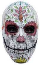 Day of the Dead DOD Sugar Skull LA Catrina Deluxe Latex Strap Mask - £23.65 GBP