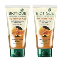Biotique Bio Honey Gel Refreshing Foaming Face Wash, 150ml (pack of 2) - £25.85 GBP