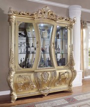 Cabriole Curio, Gold Finish - $112,893.72 MXN