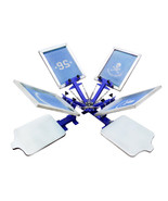 TECHTONGDA 4 Color 2 Station Silk Screen Printing Machine T-shirt Press ... - $484.53 CAD