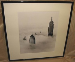 A New York Fantasy Castles in the Sky 1954 B&amp;W Print LA Photo Factory France - £398.74 GBP