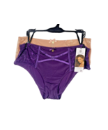 Daisy Fuentes Panties Hipster Underwear Set Lot 2 Pairs Purple Pink NEW Pk - $23.57