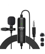 Synco Lavalier Microphone S6E, Omnidirectional Lapel Mic 6M/ 19.7Ft Cable - £26.22 GBP