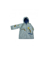 Foxfire Girls Light-Blue Multicolor Rainbow Print Hooded Raincoat - Size 2T - $72.74 CAD