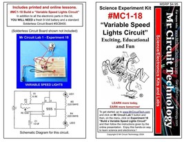 MC1-18 ** Mr Circuit Science ** Experiment Kit  -VARIABLE SPEED LIGHTS - £3.85 GBP