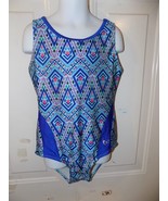 Justice Active Multi-Colored One-piece Swimsuit/Bathing Suit Size 10 Gir... - $25.35 CAD