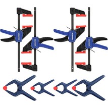 8PCS Clamp Set 4PC 4-1/2&quot; Mini Bar Clamp 4 Spring Clamps Light-Duty Quic... - £43.06 GBP