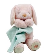 Carters Pink Musical Bunny Rabbit Plush Green Blanket 2014 Brahms Lullab... - £35.28 GBP
