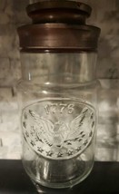 Vintage Maxwell House Anchor Hocking 1776 Clear Glass Jar Eagle Bicenten... - $12.77